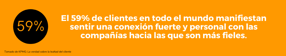 Cliente fieles más conectados a la marca. Tomado de KPMG International, 2019