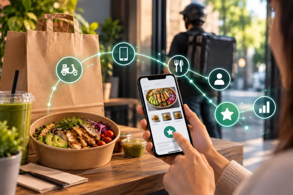 Integración de pedidos digitales de Deliverect con un programa de fidelización para cadenas de restaurantes